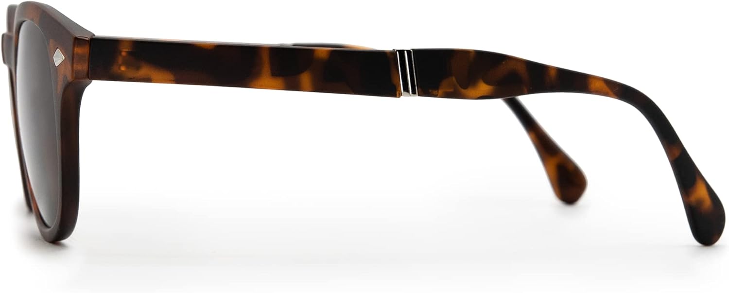 VITENZI Gafas de sol bifocales plegables para hombres y mujeres, lentes de sol de lectura con lectores integrados, ventilador
