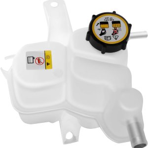 Depósito de refrigerante con tapa y sensor, tanque de desbordamiento del radiador de plástico Reemplazar 1L8Z8A080BB Compatible con 2001-2006 para Depósito de refrigerante con tapa y sensor, tanque de desbordamiento del radiador de plástico Reemplazar 1L8Z8A080BB Compatible con 2001-2006 para