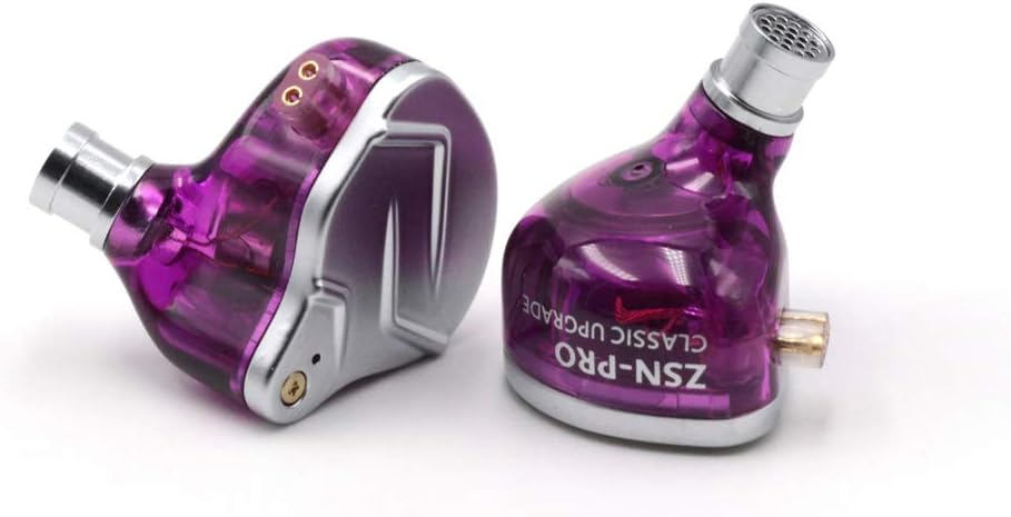 Linsoul KZ ZSN Pro – Auriculares híbridos de metal de doble controlador 1BA + 1DD, monitor HiFi con Cable desmontable de 2 pines, panel de aleación