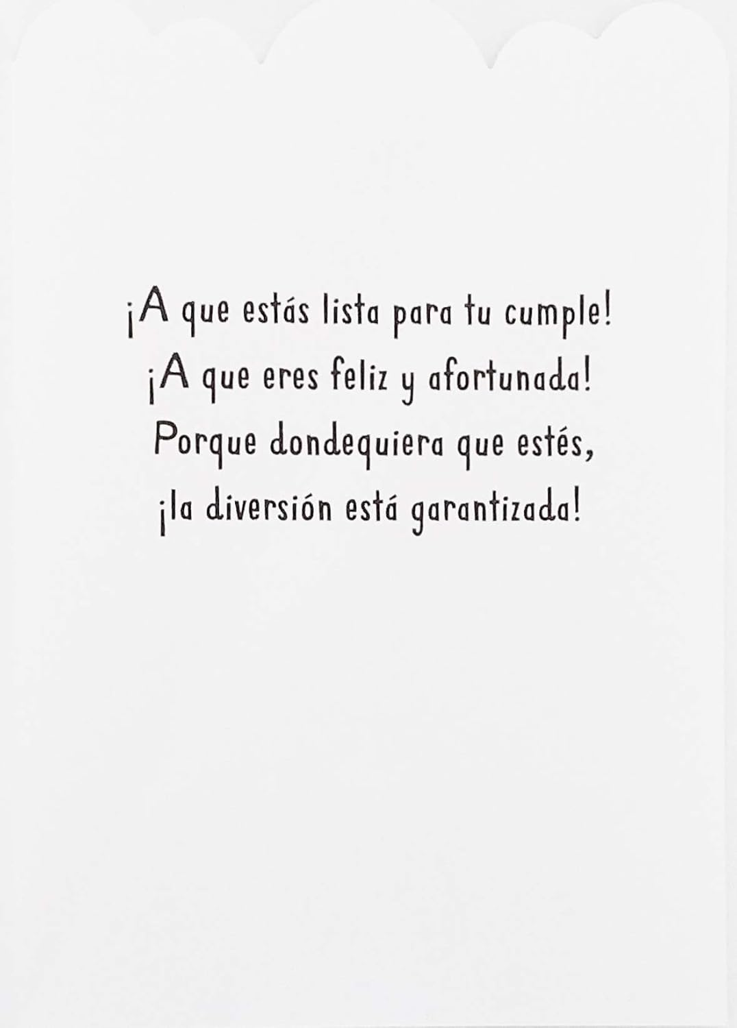 Greeting Card Hola Princesa Feliz Cumpleanos – Feliz Cumpleaños Princesa en Español para su niña
