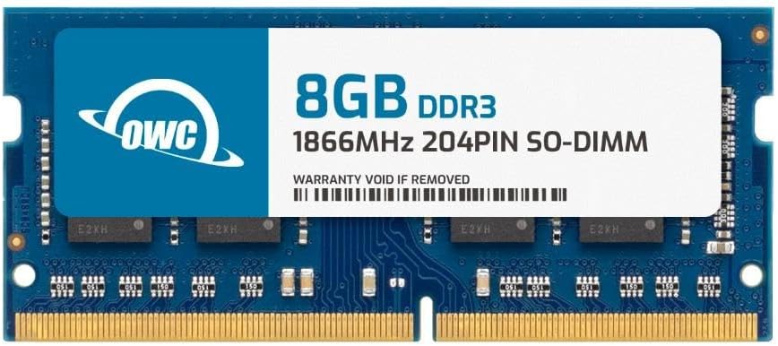 OWC 8GB DDR3L 1866 PC3L-14900 CL13 2Rx8 204-pin 1.35V SODIMM módulo de memoria RAM Actualización compatible con Synology DiskStation DS218+