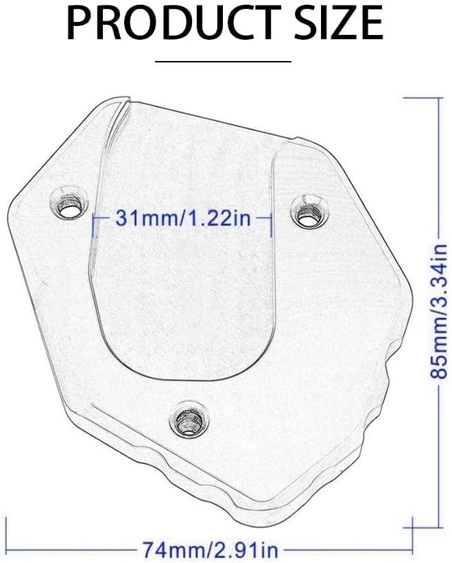 Motorcycle Side Stand pad Motorcycle Kickstand for Y&AMAHA MT-09 MT 09 MT09 Tracer XSR900 XSR 900 Tracer900gt CNC Motorcycle Side Stand Enlarge
