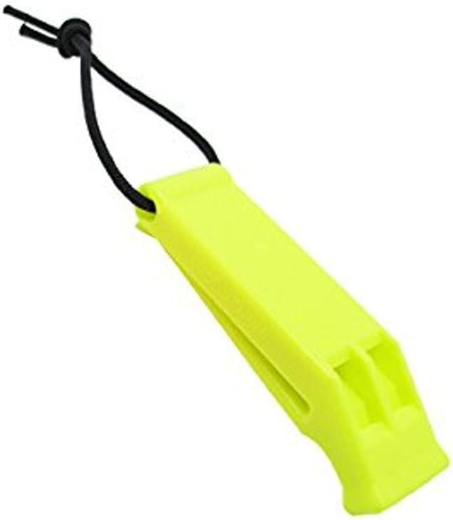 Scuba Choice Silbato de seguridad para buceo con cordón, amarillo