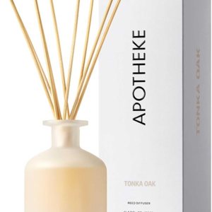 Apotheke Difusor de varillas de aceite perfumado de lujo para el hogar (roble tonka) – Juego de difusor de fragancia para el hogar con varillas Apotheke Difusor de varillas de aceite perfumado de lujo para el hogar (roble tonka) – Juego de difusor de fragancia para el hogar con varillas