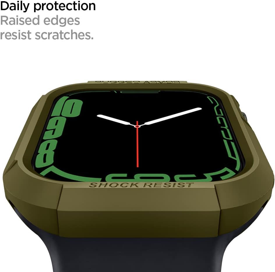 Spigen Rugged Armor – Funda diseñado para Apple Watch de 1.73 pulgadas de variación