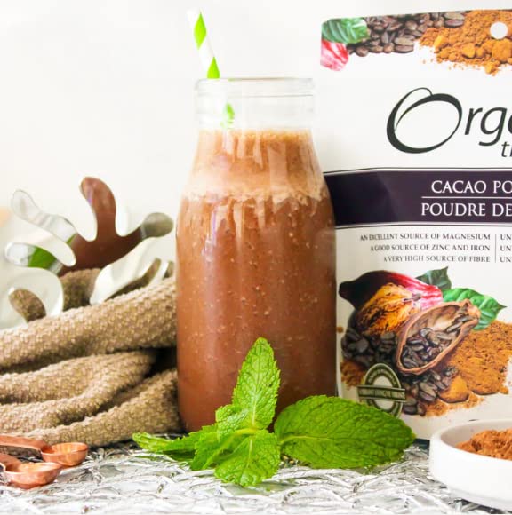 Organic Traditions Polvo orgánico, cacao, 16 onzas