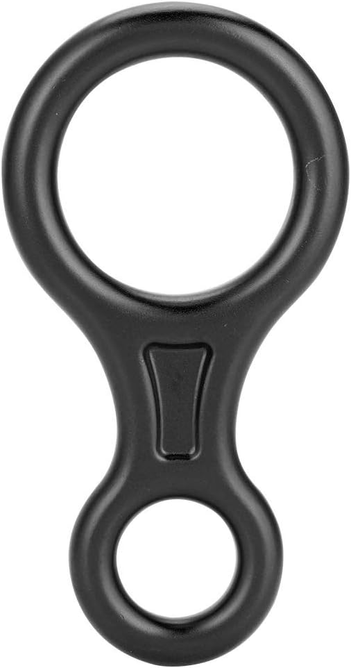 Tbest Terminal 8 Descender, 35KN Heavy Duty Climb Aluminum Figure 8 Descender Rigging Plate, Equipo de rescate para escalada en roca de Rappel al