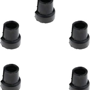 5 puntas de repuesto de bastón de goma antideslizante, puntas de bastón de pie para bastón de pie, pies de muleta de 0.748 in 5 puntas de repuesto de bastón de goma antideslizante, puntas de bastón de pie para bastón de pie, pies de muleta de 0.748 in