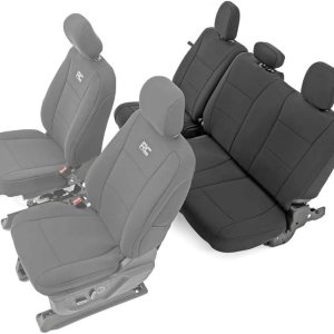 Rough Country Fundas de asiento de neopreno trasero para F-150 15-22  17-22 F-250-91017 Rough Country Fundas de asiento de neopreno trasero para F-150 15-22  17-22 F-250-91017