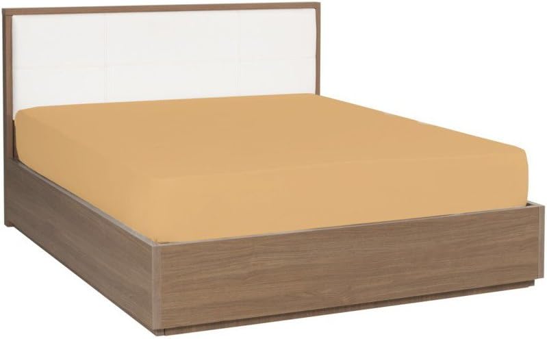 Mezzati sabana encimera- Juego de sábanas Colección Prestige 1800 de lujo, suave y cómoda, de microfibra cepillada, Microfibra, Dorado, King