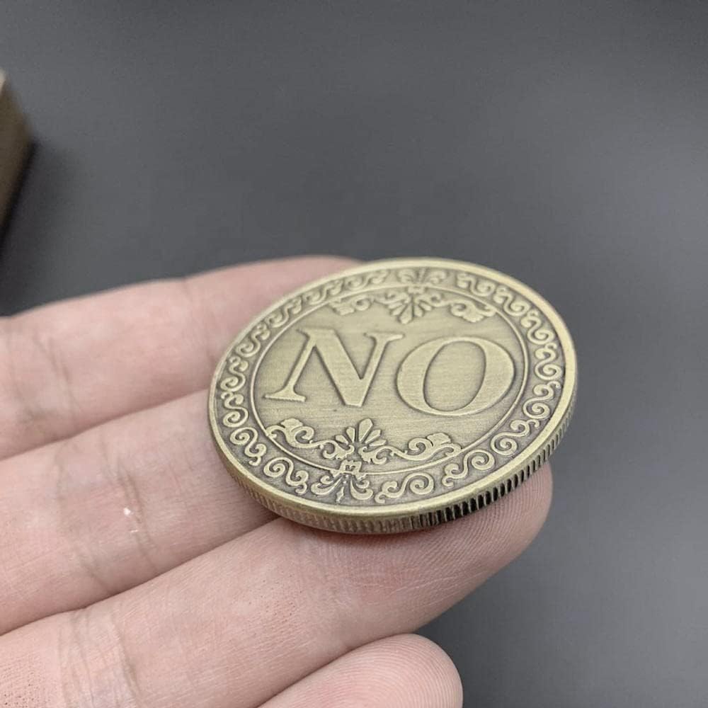 Glamtune Novedad Sí No Challenge Coin Medallion Collector