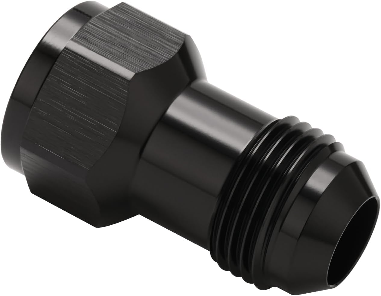Podavelle 12AN Female Flare to 12AN Male Flare Extension Fitting Adapter Straight Aluminum Black