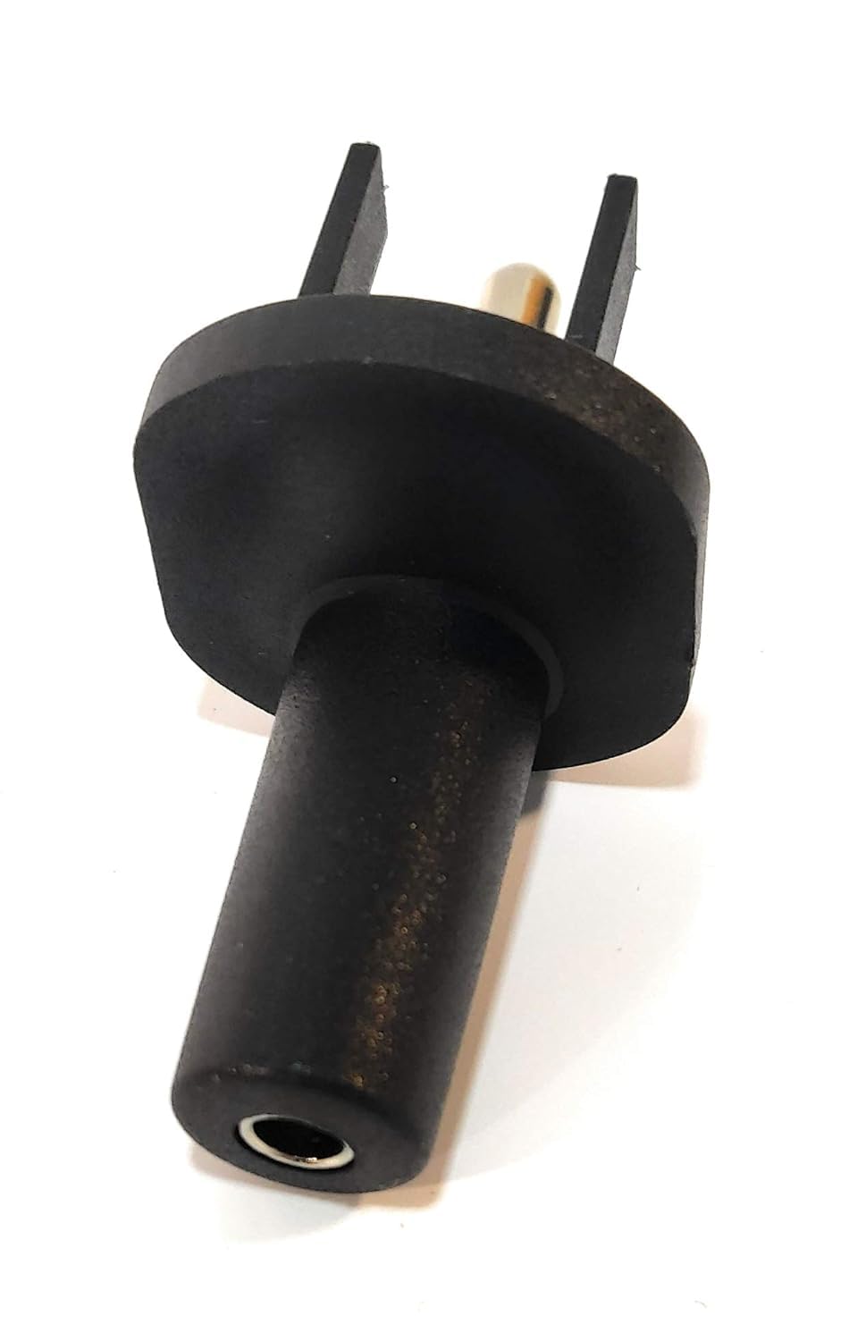 Adaptador de enchufe de salida Banana Jack  Conexión a tierra universal de 3 clavijas  Control ESD  Plástico irrompible de peso ligero negro  2