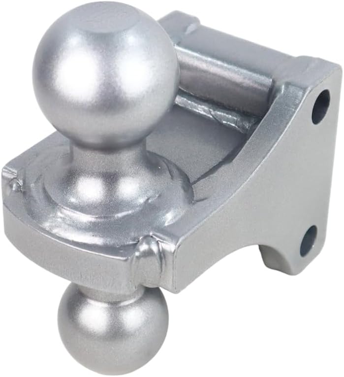Enganche de aire Shocker con montaje combinado de bola (bolas de 2 pulgadas y 2-516 pulgadas), se adapta a enganche de 2 pulgadas – 12,000 libras