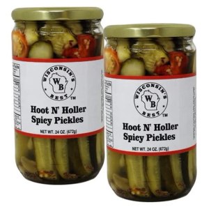 Wisconsin’s Best – Encurtidos picantes Hoot N’ Holler, 24 onzas (paquete de 2) como condimentos de lanza caseros, llenos de sabor. Ideal en Bloody Wisconsin’s Best – Encurtidos picantes Hoot N’ Holler, 24 onzas (paquete de 2) como condimentos de lanza caseros, llenos de sabor. Ideal en Bloody