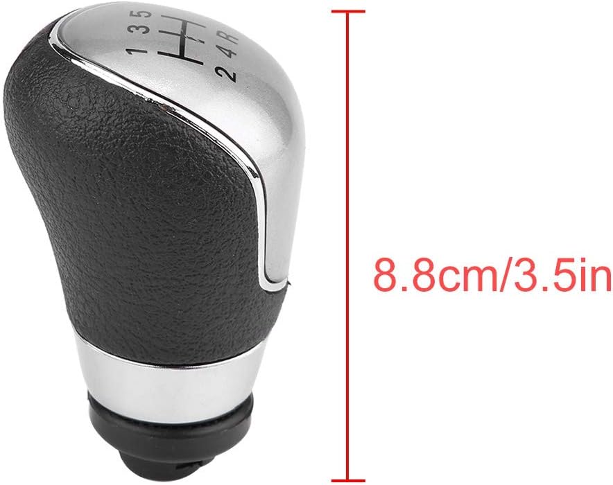 KIMISS Pomos de palanca de cambios, coche 5 velocidades palanca de cambios de palanca de cambios cabeza para Ford Focus Fiesta mk7 2008-2013