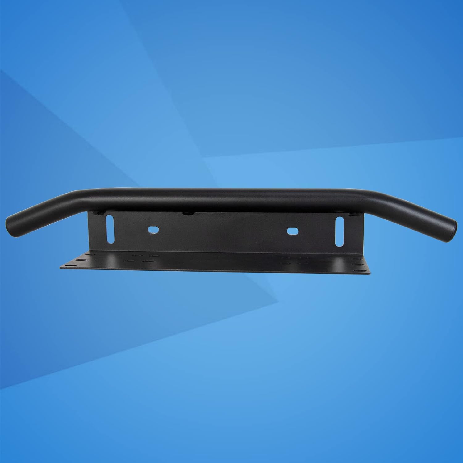 RIGODON 23 Inch Universal Bull Bar Black Light Bar Front Bumper License Plate Mount Bracket Holder for Offroad Running LED Light Bar LED Work Light