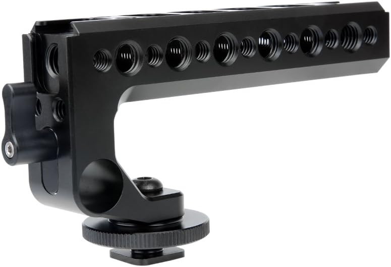 NICEYRIG Hot Shoe – Mango superior para cámara DSLR con abrazadera de varilla de 0.591 in, soportes de zapata fría aplicables para Panasonic Lumix