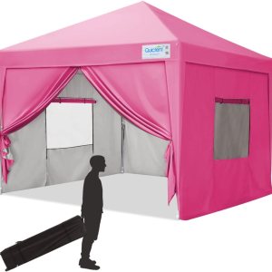 Quictent, casa de campaña, privacidad, de 8x 8 pies, toldo, cortina EZ, toldo, gazebo, cortina de malla, 100% impermeable, 9colores Quictent, casa de campaña, privacidad, de 8x 8 pies, toldo, cortina EZ, toldo, gazebo, cortina de malla, 100% impermeable, 9colores