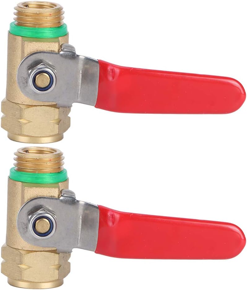 Fydun G38in DN10 Fem M Thread Copper Valve Switch Shutoff Valve Red Lever Handle Sprayer Parts G38in DN10 Fem M for Family