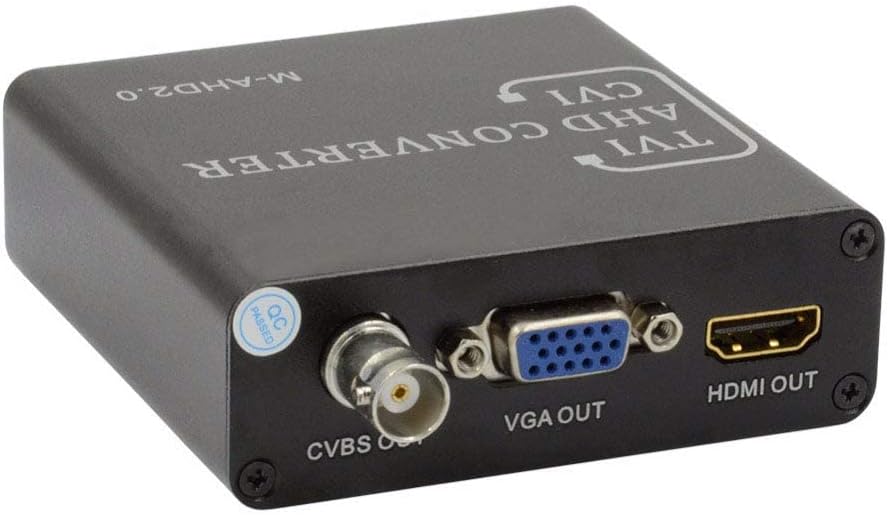 BNC AHD TVI CVI CVBS a HDMI VGA CVBS PAL NTSC convertidor de video coaxial AHD TVI 5MP CVI 2MP para cámara IP CCTV analógica DVR XVR IR LED 720 p