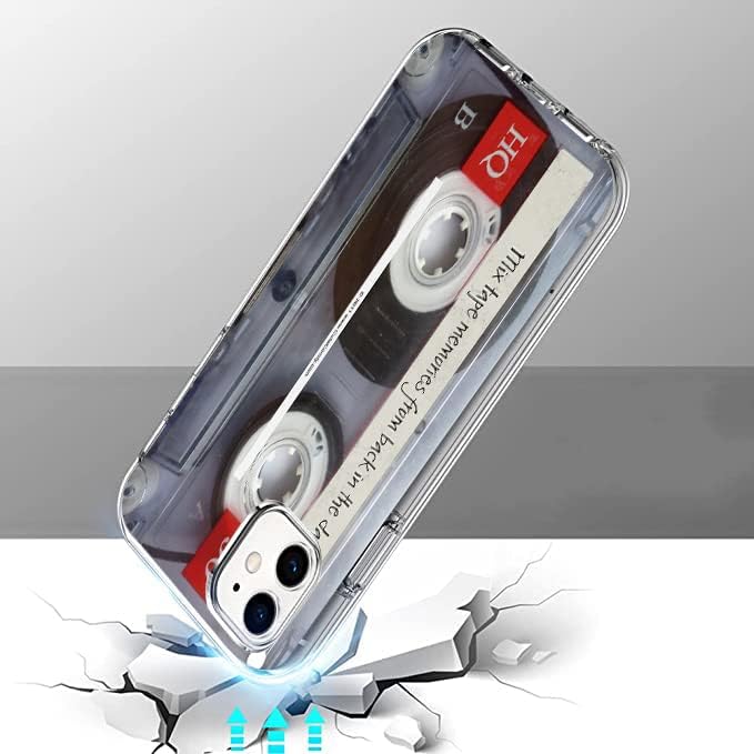 Funda compatible con iPhone 11  Vintage 80s Cassette Mixtape Retro Chic Diseño Suave TPU Elegante Funda protectora delgada para mujeres y niñas