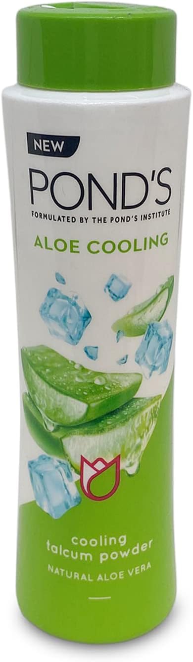Polvo de talco de enfriamiento de aloe Ponds, botella de 3.53 oz