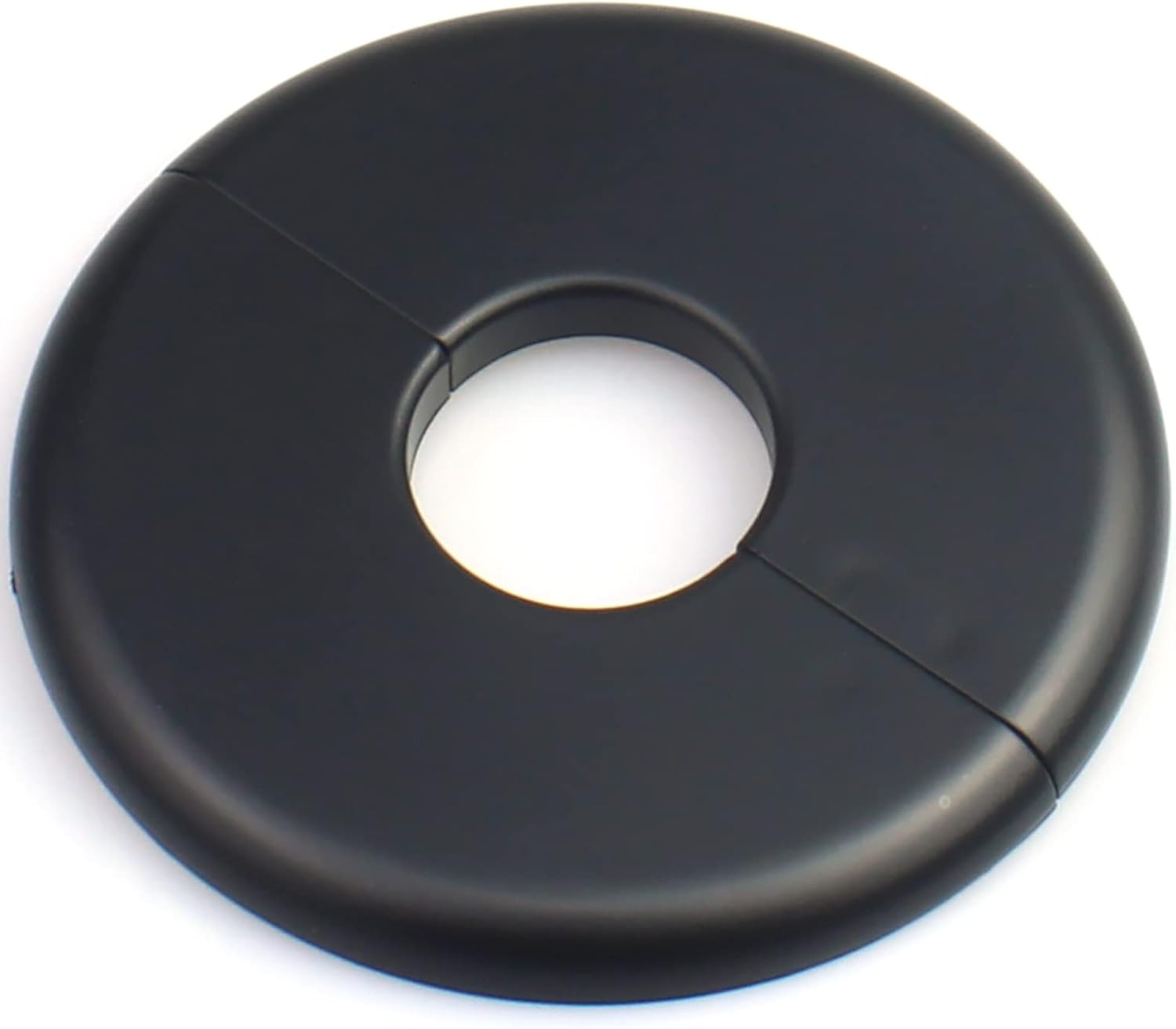 FDXGYH 2 piezas de identificación de 2.52 pulgadas ABS brida dividida de pared cinta autoadhesiva redonda cubierta de placa para tubería de agua