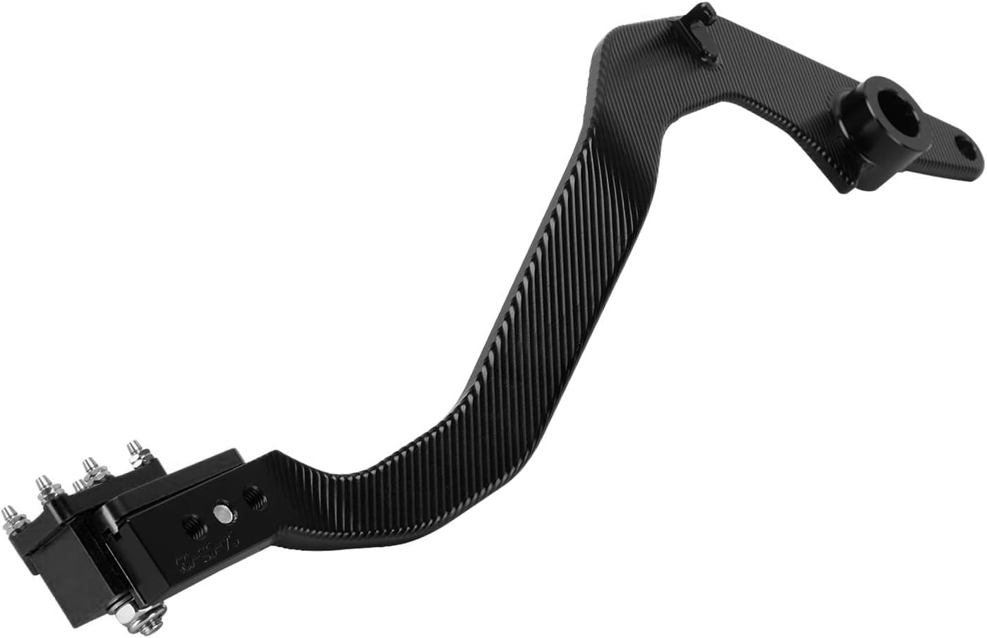 JFG RACING Palanca de pedal de freno trasero plegable para motocicleta CNC para KLR 650 KLR650 2020-2023 ADV negro