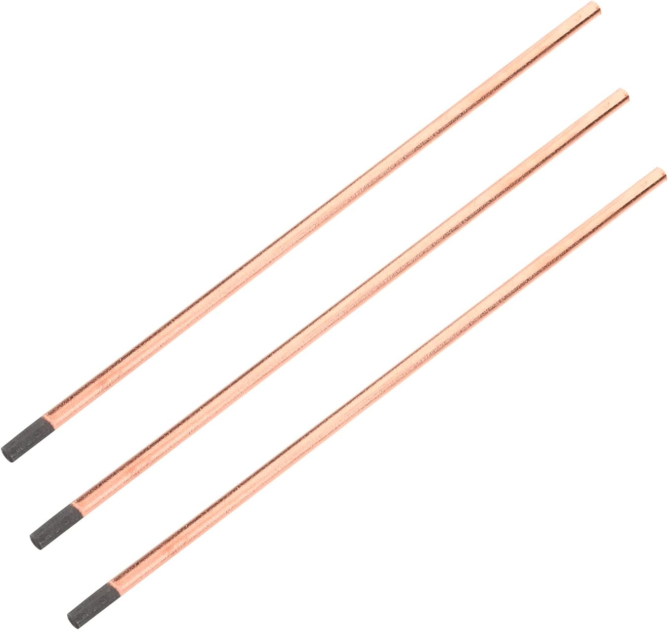 Utoolmart 3 piezas de cobre recubierto de carbono gouging carbono 0.315×13.976 in carbono gouging varas electrodos de cobre