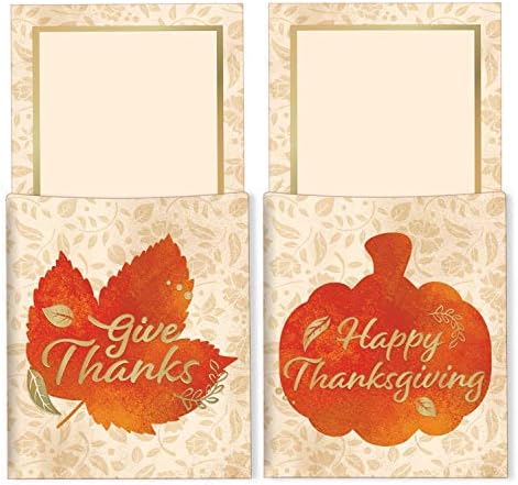 JOYIN 36 cubiertos de pavo de Acción de Gracias decorativos de papel de aluminio dorado para otoño, cosecha, fiesta, suministros de decoración de