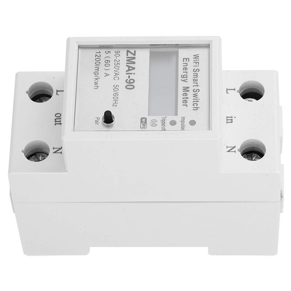Probadores de voltaje, Medidor de Energía ZMAi-90, Probador de circuito electrónico de alambre KWh Control remoto LCD Interruptor de medición