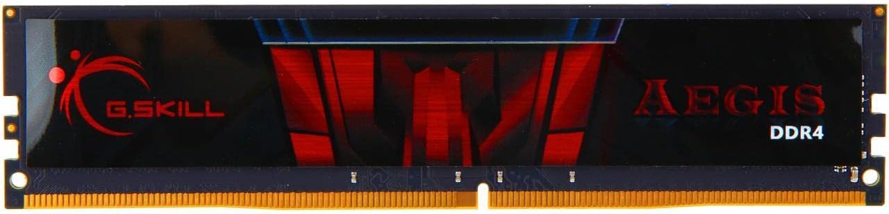 G.SKILL Serie AEGIS DDR4 RAM 16GB (1x16GB) 2666MTs CL19-19-19-43 1.20V Memoria de computadora de escritorio UDIMM (F4-2666C19S-16GIS)