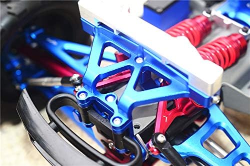 GPM Upgrades – Soporte frontal de aluminio para 110 E-Revo VXL Rushless (86086-4) RC Cars (azul)