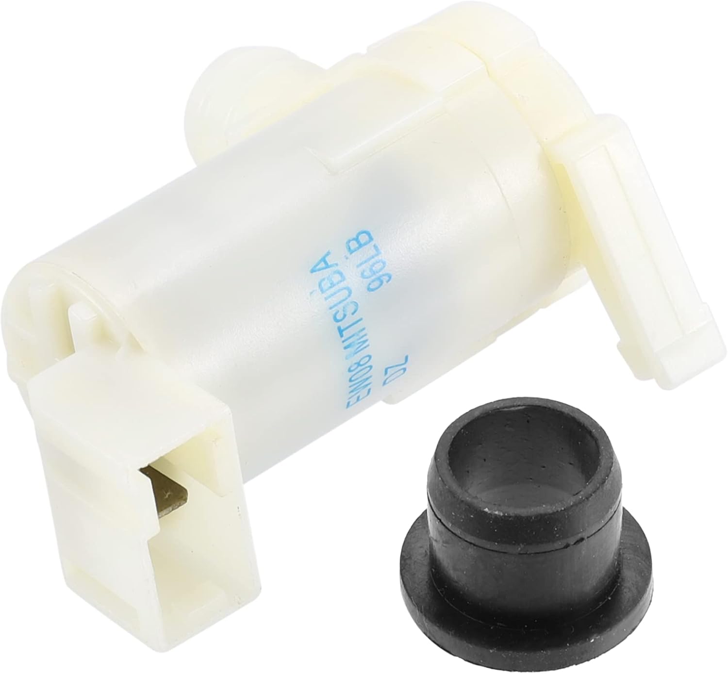 ACROPIX Bomba de motor para lavadora de parabrisas con ojal para base Nissan 200SX, paquete de 1, color negro