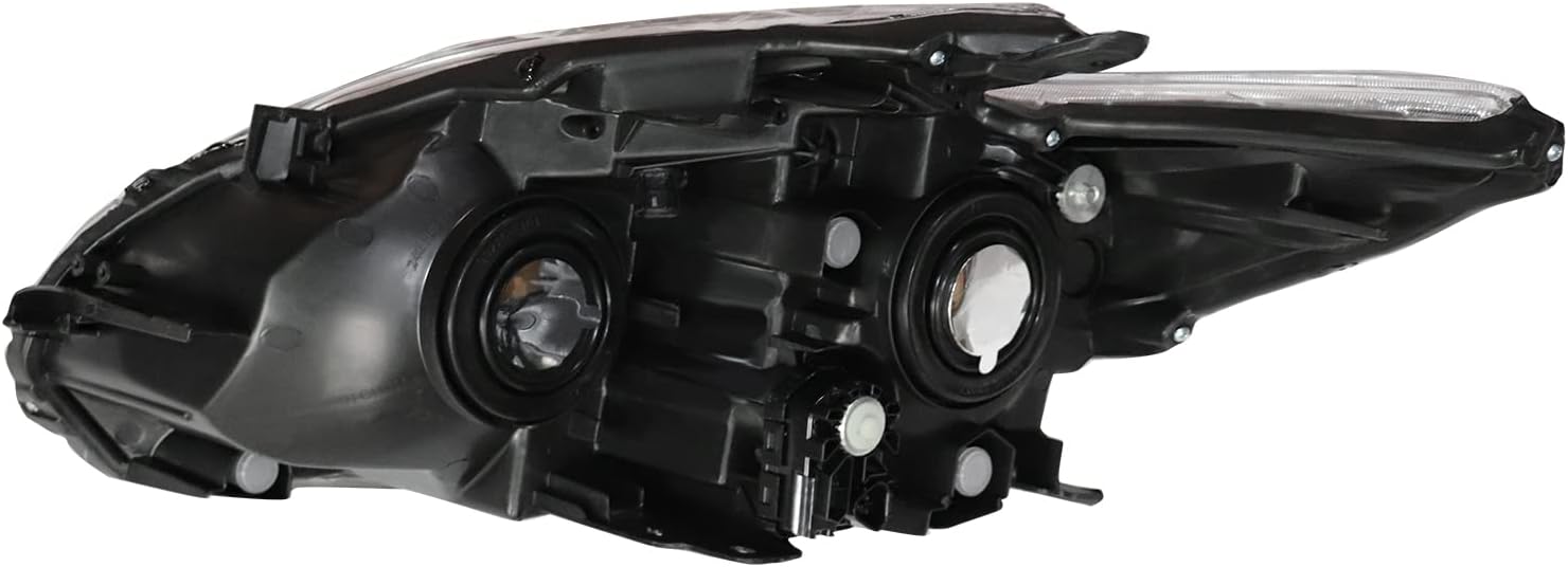 TBVECHI Conjunto de faros delanteros para Toyota Prius 2012-2015 Halógeno Faro derecho de reemplazo del lado del pasajero, lente transparente de
