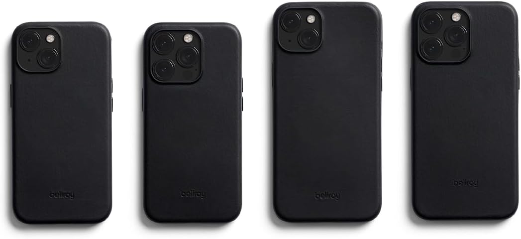 Bellroy Funda de cuero para iPhone 15 Plus – Negro