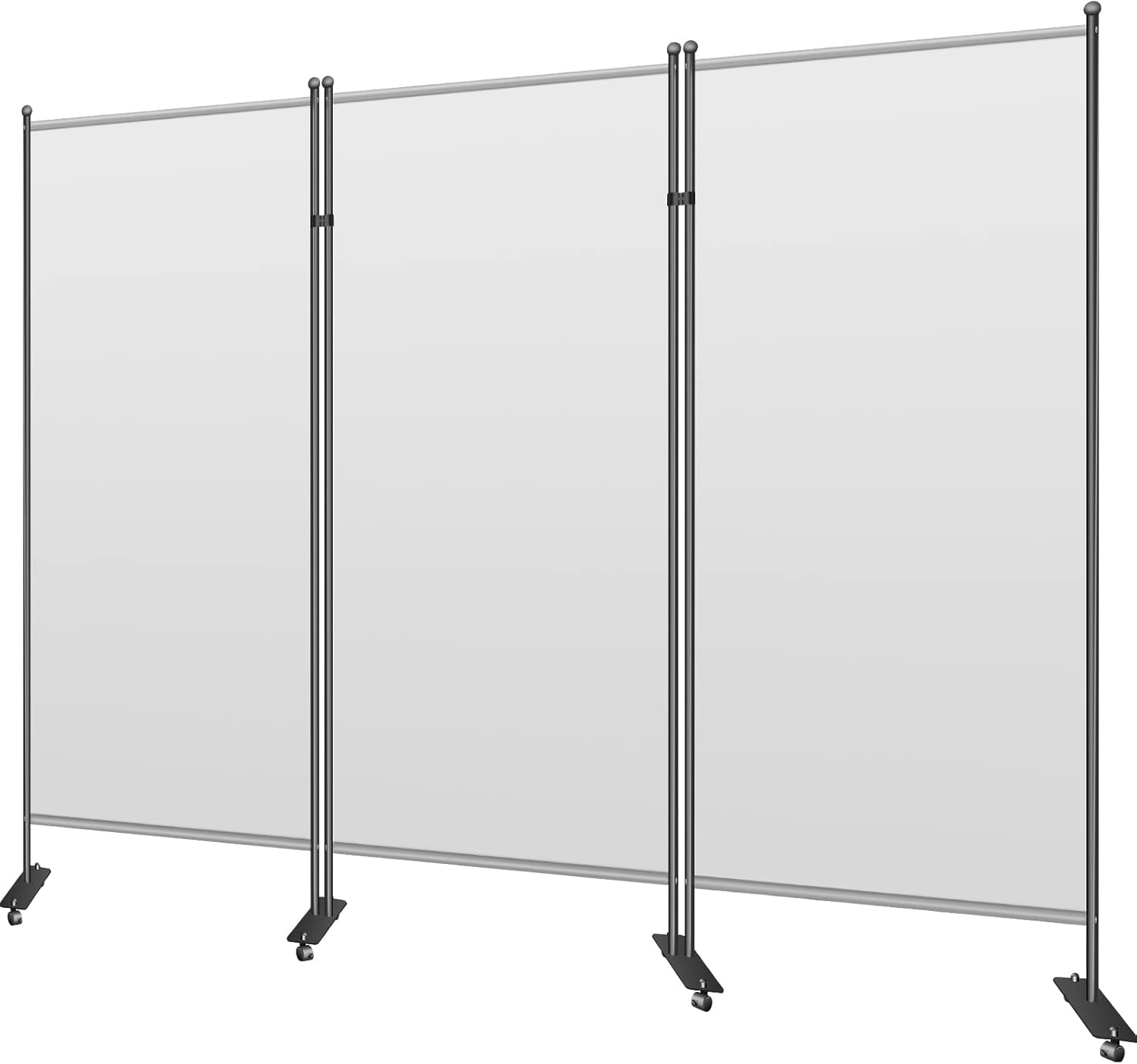 VEVOR Divisor de habitación de 6 pies, 3 paneles, divisores de habitación de 89 x 73 pulgadas, divisor de habitación plegable, divisor de habitación