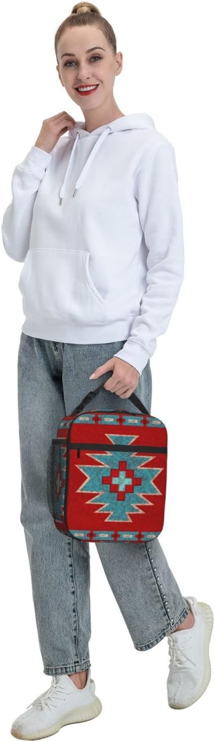 Bolsas de almuerzo aisladas de moda Bolsa de almuerzo de moda Bolsa de asas a prueba de fugas de amplia apertura para compras, Oficina Totebag