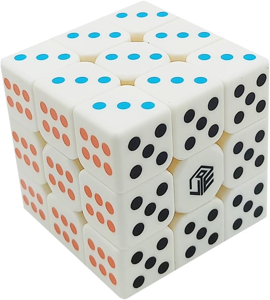AMGRBCUBO Speed Cube 3×3 Dados Forma Cubo Mágico Puzzle IQ Juego Puzzles 2.205 in
