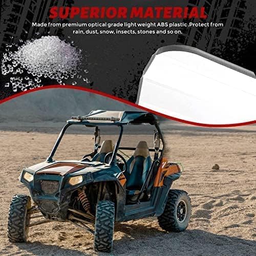 HECASA Parabrisas delantero transparente compatible con Massimo MSU 500700 2015+, Bighorn, Outfitter, Cub Cadet 500700 2 en 1 plegable UTV