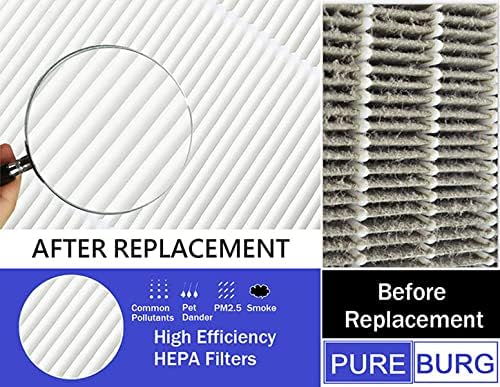 PUREBURG Kit de filtro de humidificadores compatible con Elechomes SH8820 SH8830 US5001 humidificadores ultrasónicos de niebla fría y cálida, 10