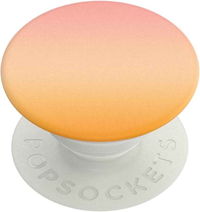 PopSockets PopGrip con tapa intercambiable para teléfonos y tabletas, puesta de sol Sherbert