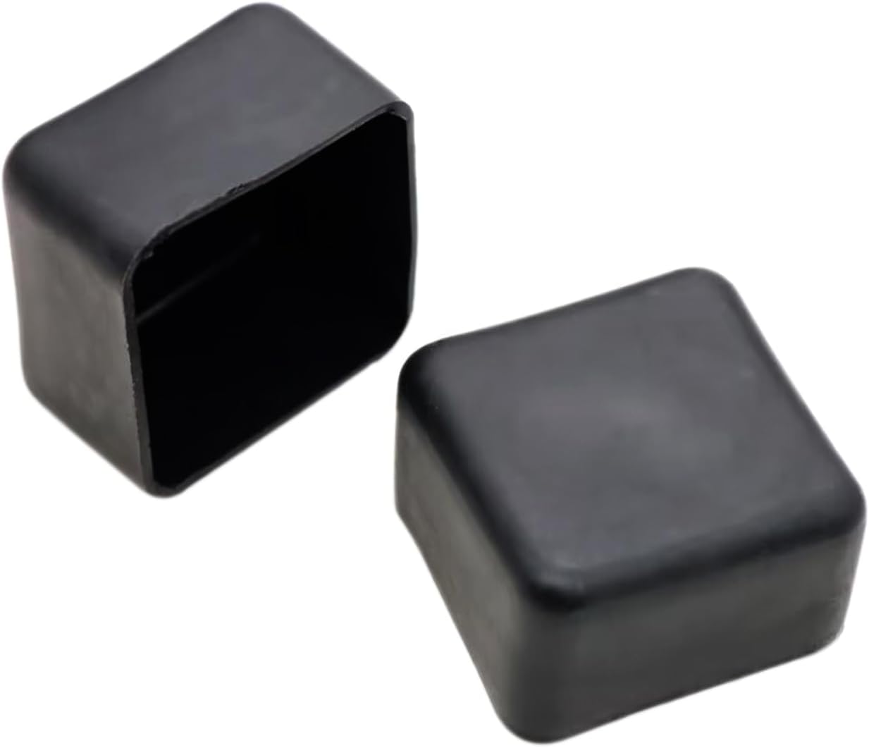 Tapa de canal de puntal de 1-58 pulgadas, tapa cuadrada de plástico negro para extremo de canal de puntal para proteger el extremo del canal, 50