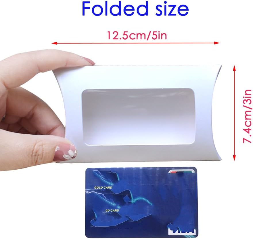 40 mini cajas de embalaje de papel blanco con ventana transparente, caja de embalaje de regalo para panadería, dulces, chocolate, joyas, exhibición,