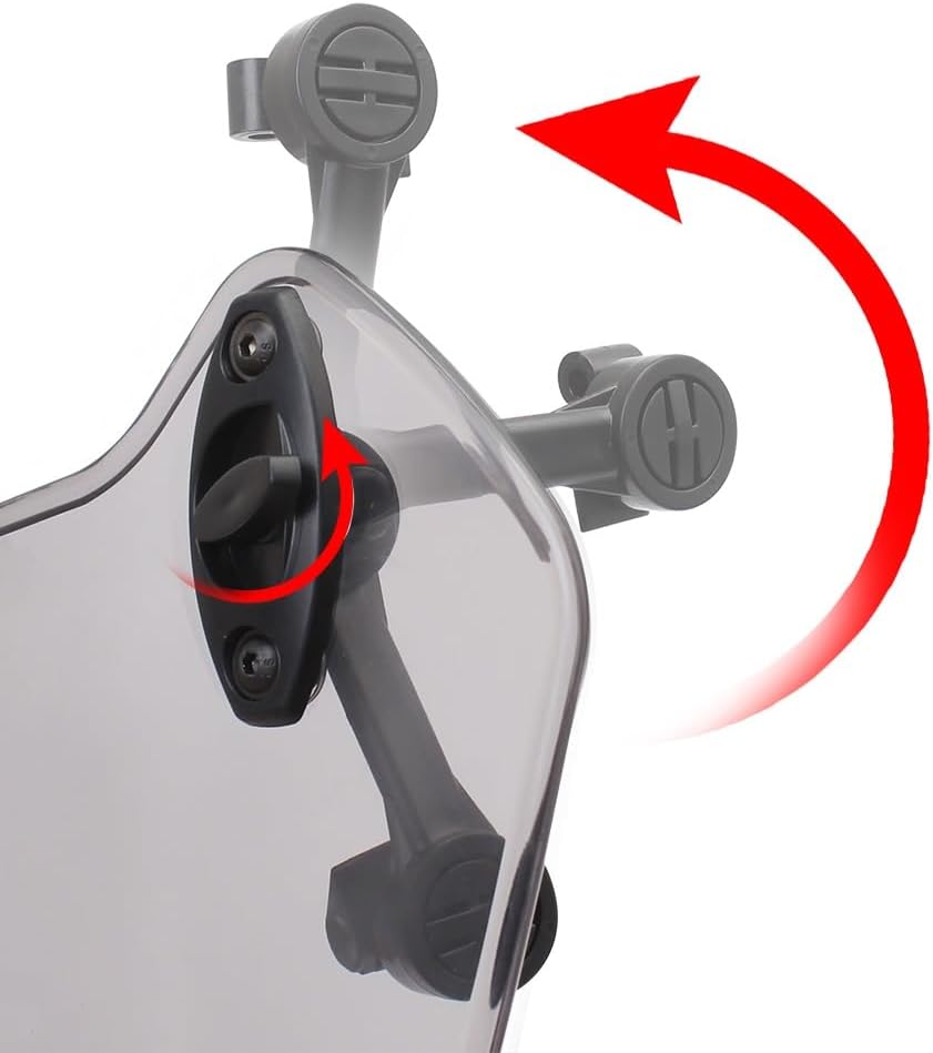 Extensión de parabrisas de motocicleta Alerón ajustable Abrazadera para K & awasaki para Z750 para Z800 para Versys 650 para Versys 1000