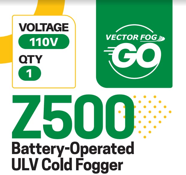 Vectorfog GO-Z500 – Máquina nebulizadora ULV de mosquitos, insectos e insectos, funciona con batería (110 V), pulverizador de patio doméstico y
