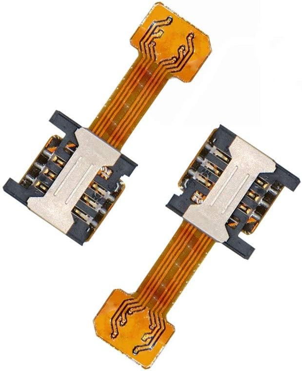 Adaptador doble SIM (2 piezas) para Samsung S7  S7 Edge  S8  S8+ Huawei Mate789 Xiaomi Lenovo, extensor dorado ultrafino 2 en 1 para teléfono