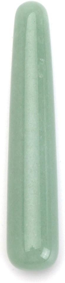 AITELEI Juego de 4 huevos de jade Yoni, 3 piezas perforados de cristal de cuarzo de aventurina verde natural, piedra de masaje + 1 palo de masaje