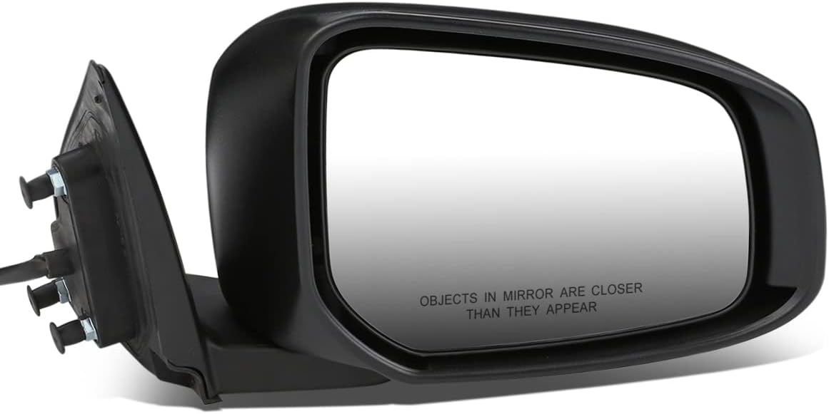 DNA Motoring OEM-MR-MI1321146 Espejo lateral plegable para pasajero derecho con ajuste accionado compatible con 2015-2016 Lancer, sin calefacción